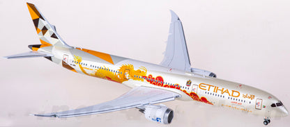 1:400 JC Wings ETIHAD BOEING 787-10 Passenger Airplane Flap Down Diecast Model