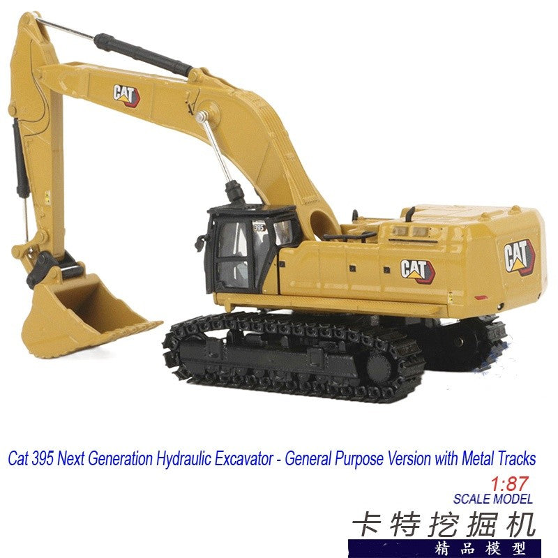 1:87 DM CAT395 Hydraulic Excavator Contruction Machine Equipment Diecast Model