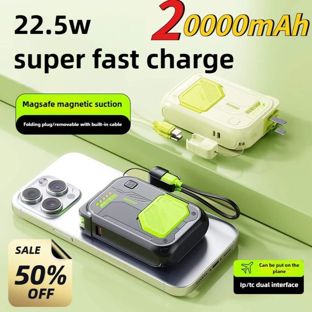 Wireless Power Bank – 20000mAh 22.5W Fast Charge