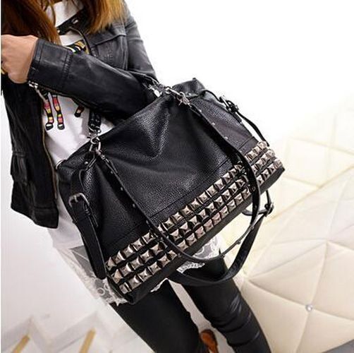 Women's Vegan Leather Luxury Messenger Large Bag Big Shoulder Crossbody Handbag