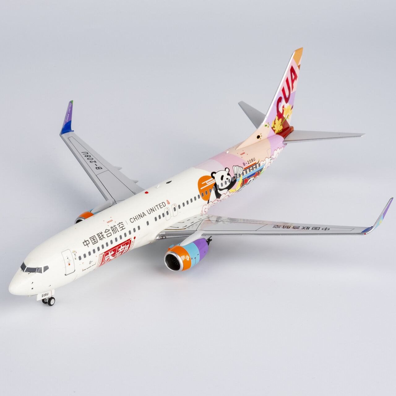 1:200 NGmodels China United Airlines B737-800 Passenger Airplane Diecast Model
