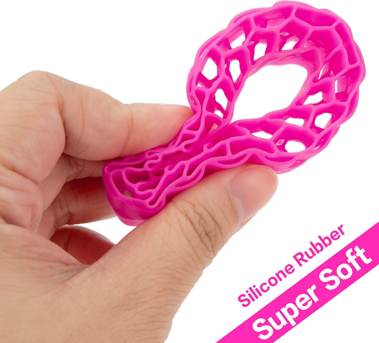 Super Soft Silicone Rubber Inserts for 68-72Mm 1.3" Tires (Rose Red)
