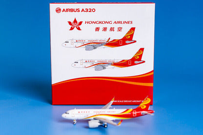 1:400 JC Wings HONGKONG AIRLINES AIRBUS A320 Passenger Airplane Diecast Model