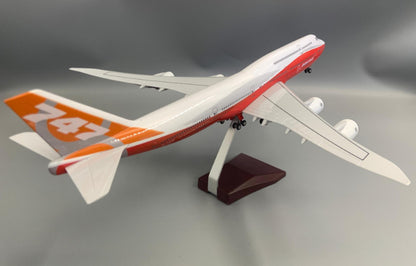 1:160 47CM BOEING 747-8 Passenger Airplane Landing Gear Resin Aircraft Model