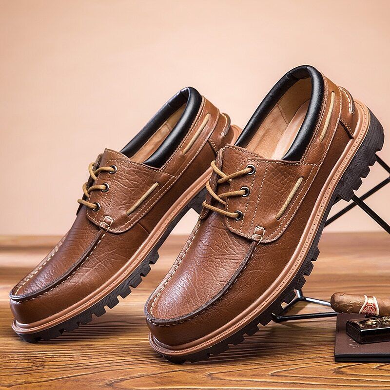 Spring Autumn Genuine Leather Men Shoes Casual Outdoor Fashion Comfortable