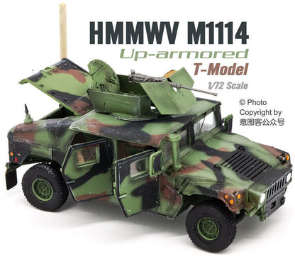 T-MODEL 1/72 M1114 camouflage Open Door Model TF7212 Finished Model