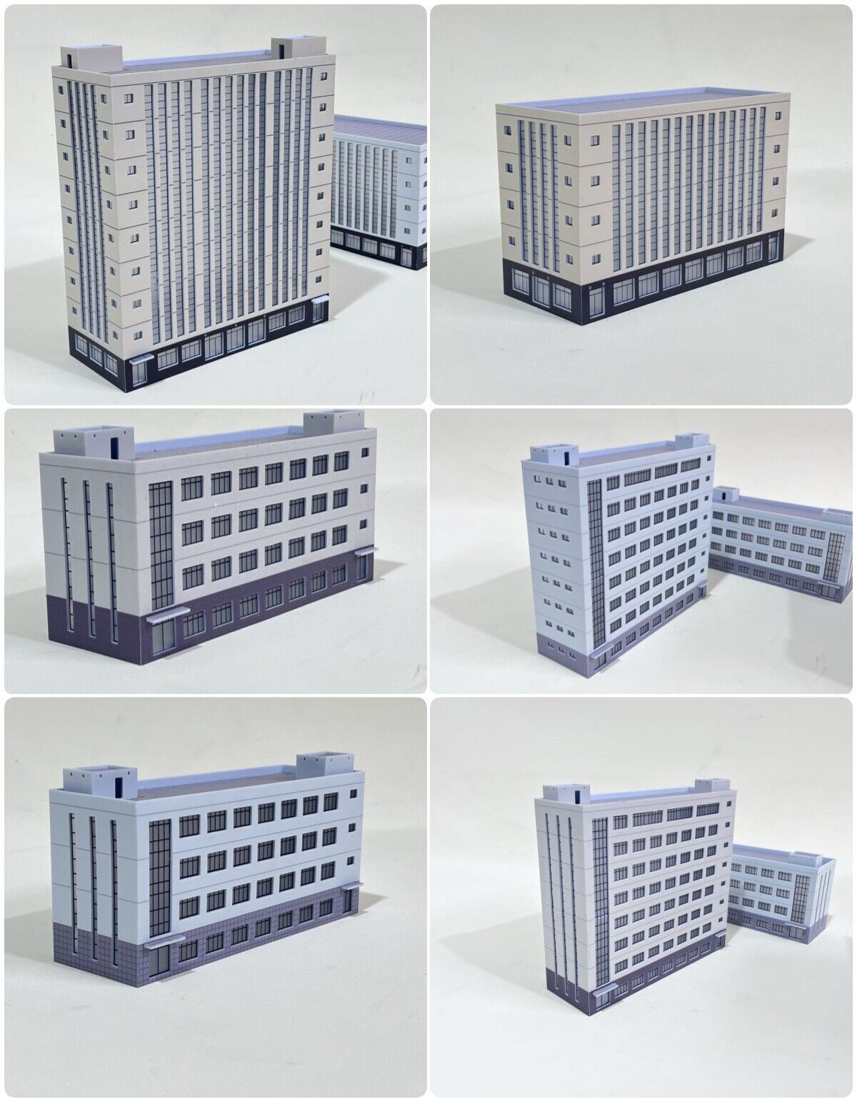 1/150 N Scale Model City Street View Scene Display Architectural Model