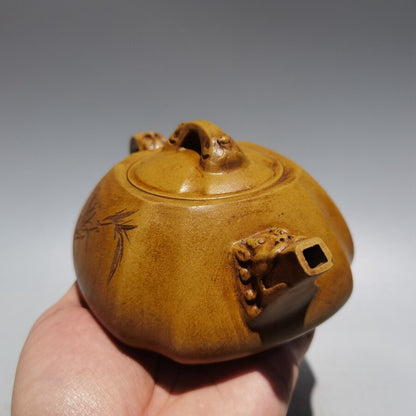 Chinese Yixing Zisha Clay Teapot Handmade Dragon Pots Purple Sand Teapot 380cc