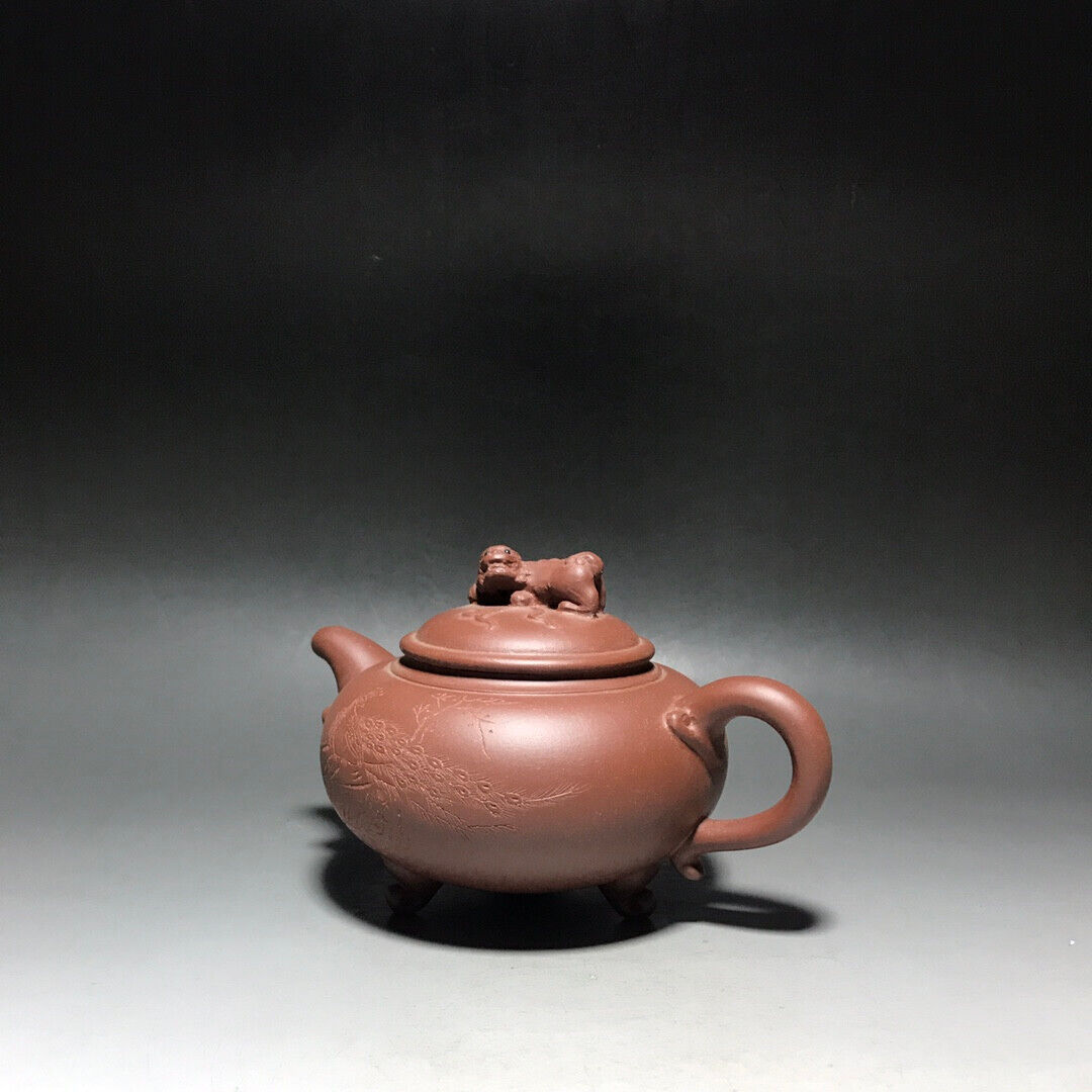 Chinese Yixing Zisha Clay Handmade Exquisite Teapot（醒狮如意 底款：如图）