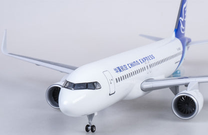 47CM 1:80 CHINA EXPRESS AIRBUS A320neo Airplane Landing Gear Resin Plane Model