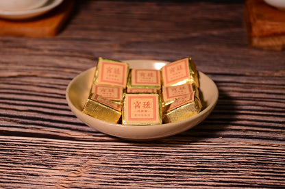 500g Yunnan Jindian Small Square Brick Black Tea Leaves Glutinous Fragrance Tea