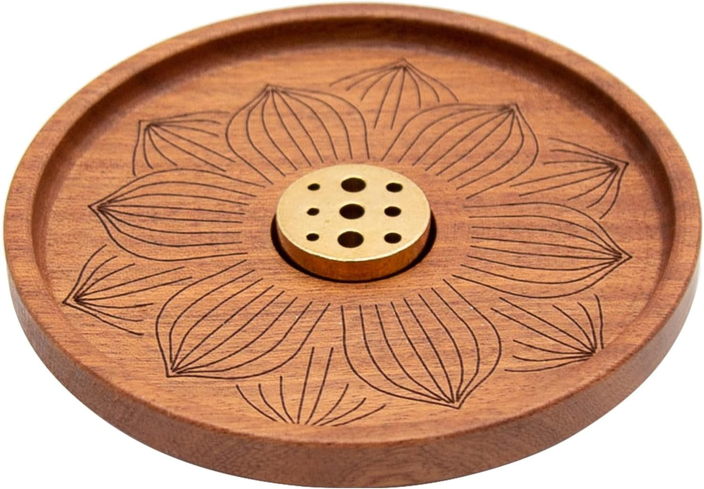 Handmade Wooden Incense Holder Tray for Sticker Home Decoration Meditation Set