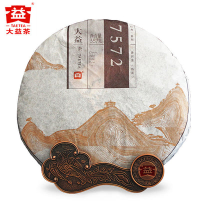 2014 TAETEA Dayi 7572 Shu Puer Chinese 100% Authentic Pu'er Ripe Puerh Tea 357g