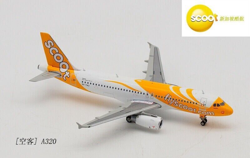 1:400 JC WINGS Scoot AIRBUS A320-200 Passenger Airplane Diecast Aircraft Model