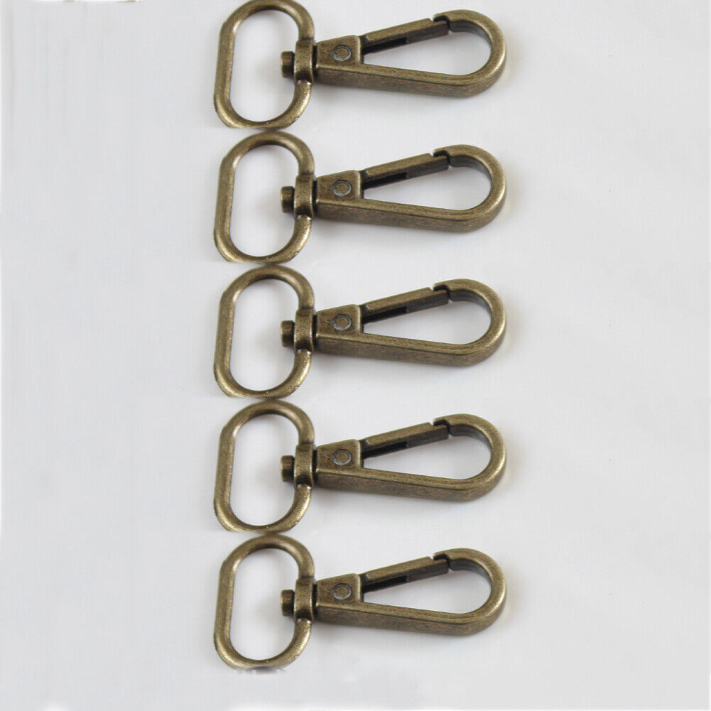 5PCS 4 Sizes Metal Swivel Trigger Lobster Clasp Hook Key Chain DIY Bag Parts ಇ