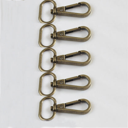 5PCS 4 Sizes Metal Swivel Trigger Lobster Clasp Hook Key Chain DIY Bag Parts ಇ