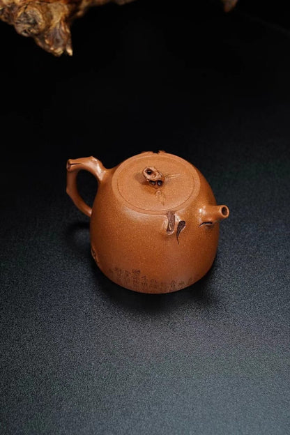 260cc chinese Yixing Handmade Zisha JiangPo clay Teapot JingLan Hu Tea Pot