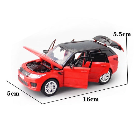 1:32 Diecast Land Rover Range Rover Sport Metal Car Model Door Open Sound Light