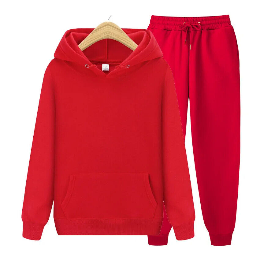 Two Piece Set Women Tracksuit Sportwear Pants Suit Men Autumn Winter Sweatpants