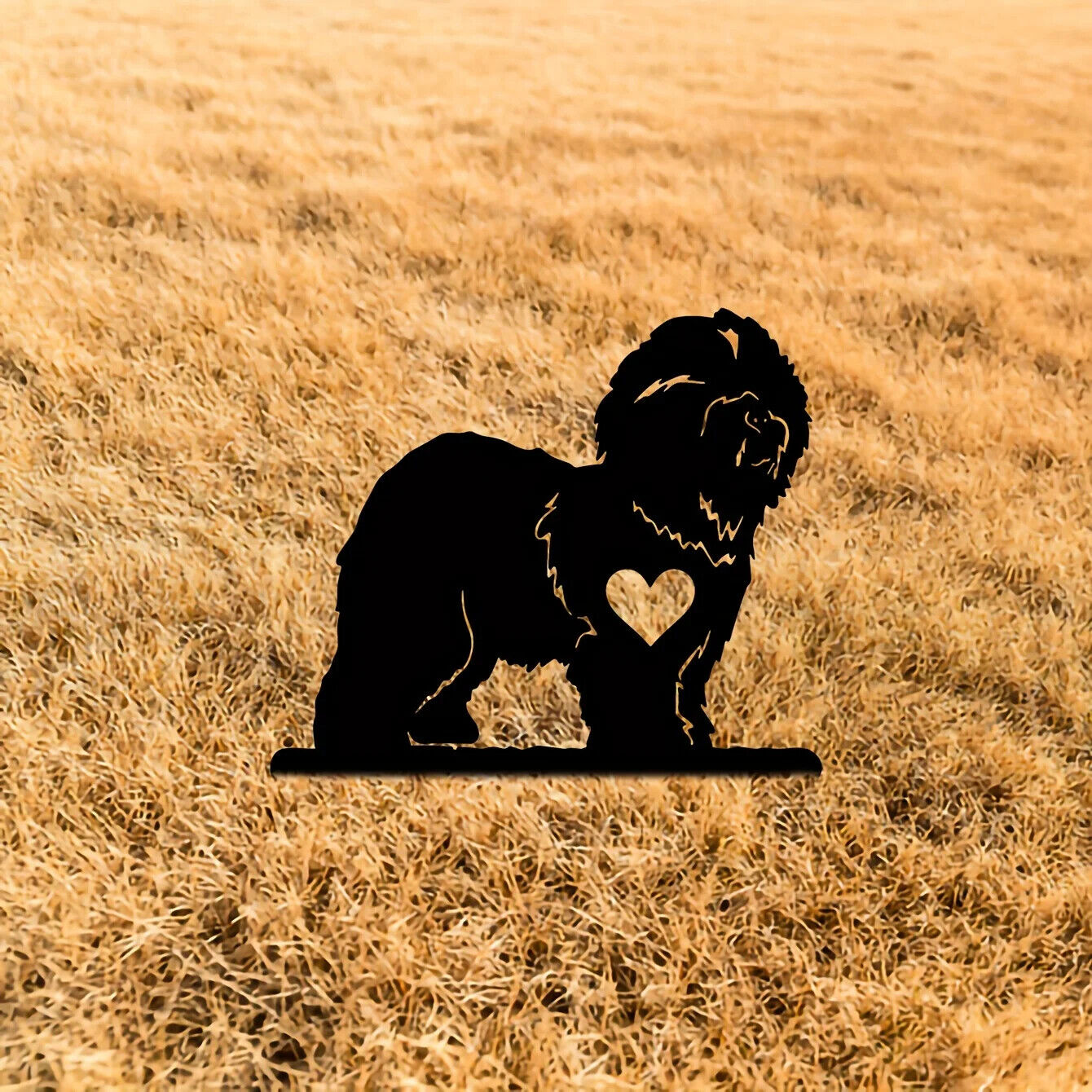 Vivid Beagle Garden Stake Iron Silhouette Metal Yard Sign Courtyard Art Garden