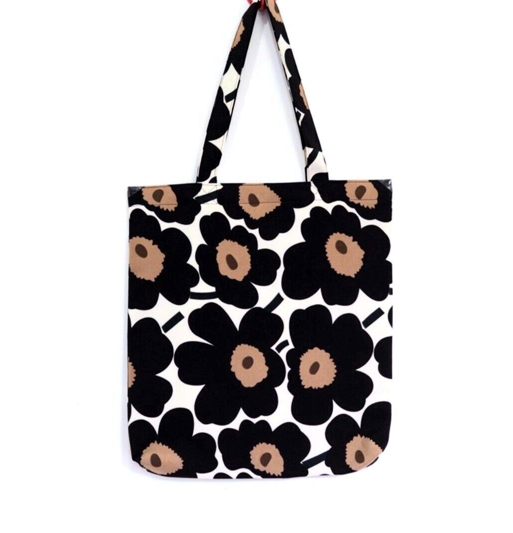 Fashion Colorful Marimekko Fabric Unikko Poppy Tote Bag, Shopping Bag For Her