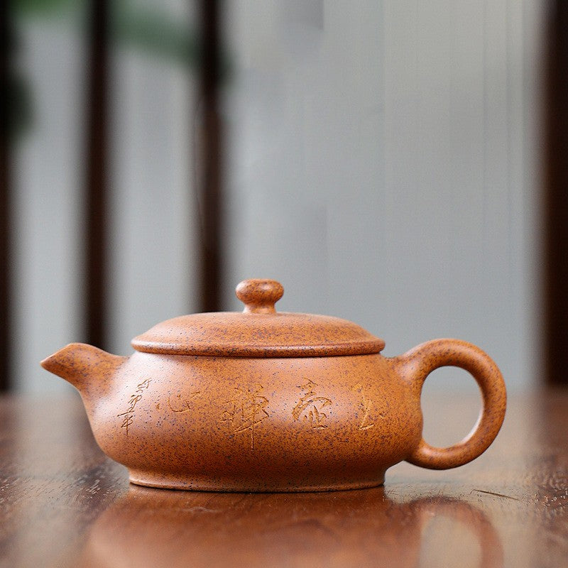On Sales Marked Tea Pot Real Yixing Zisha High Temperature Duan Clay Kungfu Pot