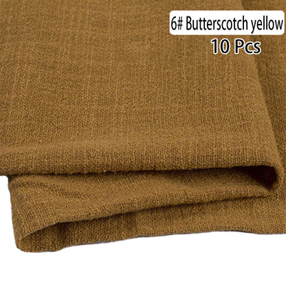 10PCS Napkins Retro Cotton Tea Towel Wedding Supplies Home Table Decor