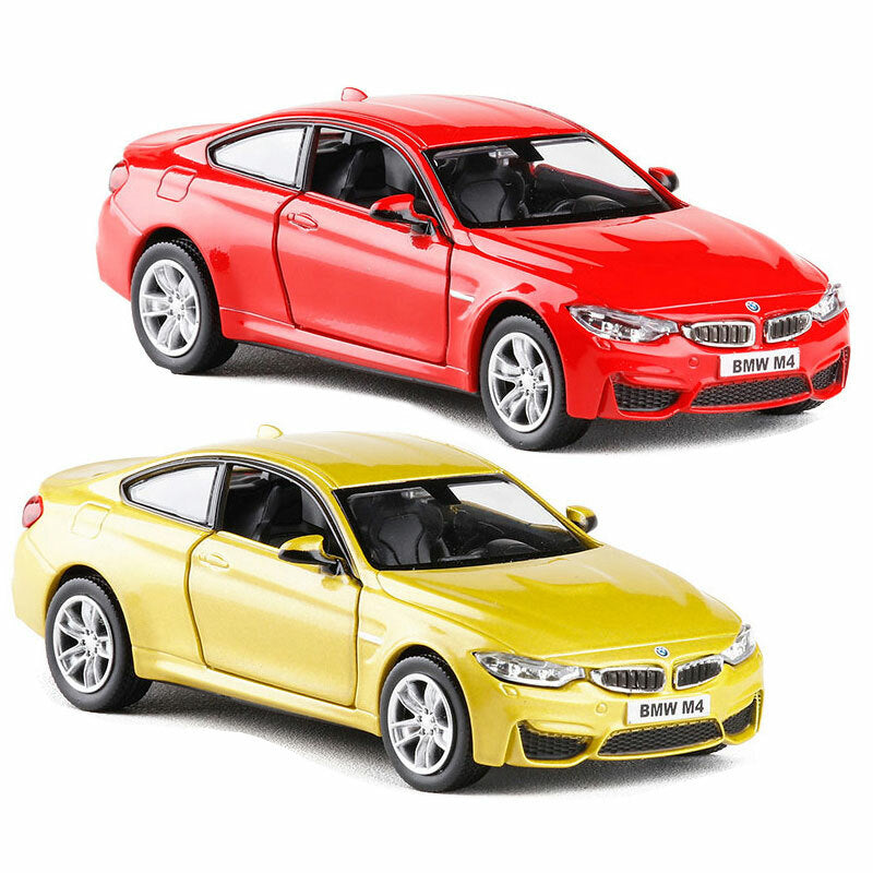 1/36 BMW M4 Model Car Diecast Toy Vehicle Toys for Boys Kids Gifts Doors Open