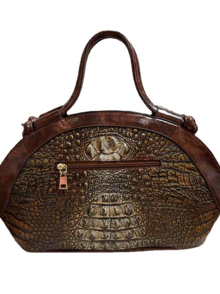 Luxury Shoulder Bag Pattern Handbag Genuine Leather Crossover Purse 31*11*22 CM