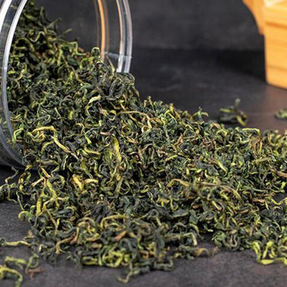 70g/Can Curly Traditional Dark Green Handmade Leaf Tea