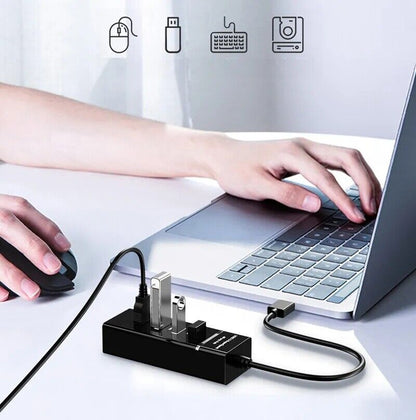 Cargador Enchufe para PC Computadora Mac Laptop 4 Puertos Portatil Adaptador