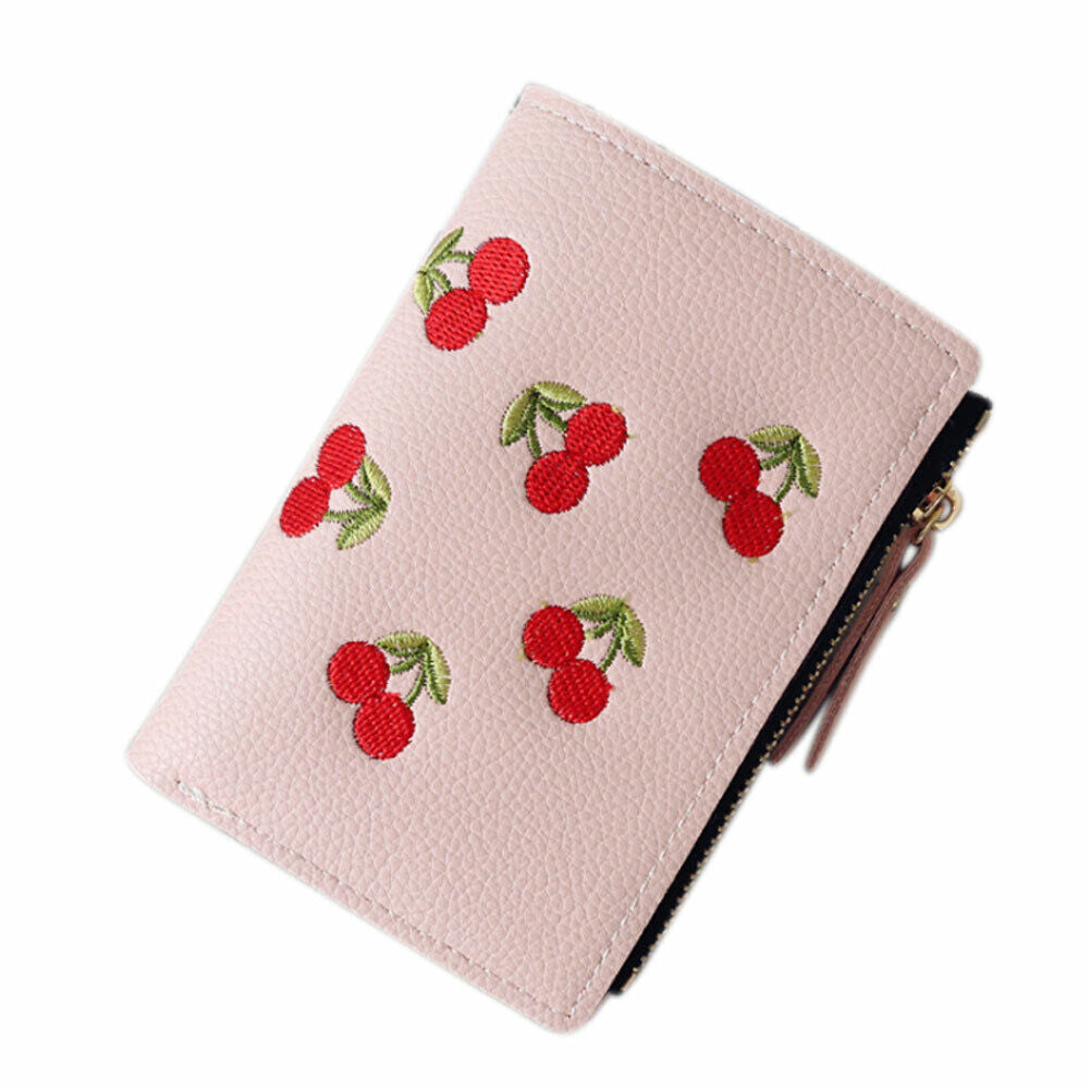 Women Wallet Coin Girl Purse Card Clmps Lady Holder Mini Cash Handbag PU Leather