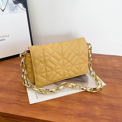 Shoulder Bag Thick Chain Underarm Bags Women Handbags Purses Ladies Crossbody