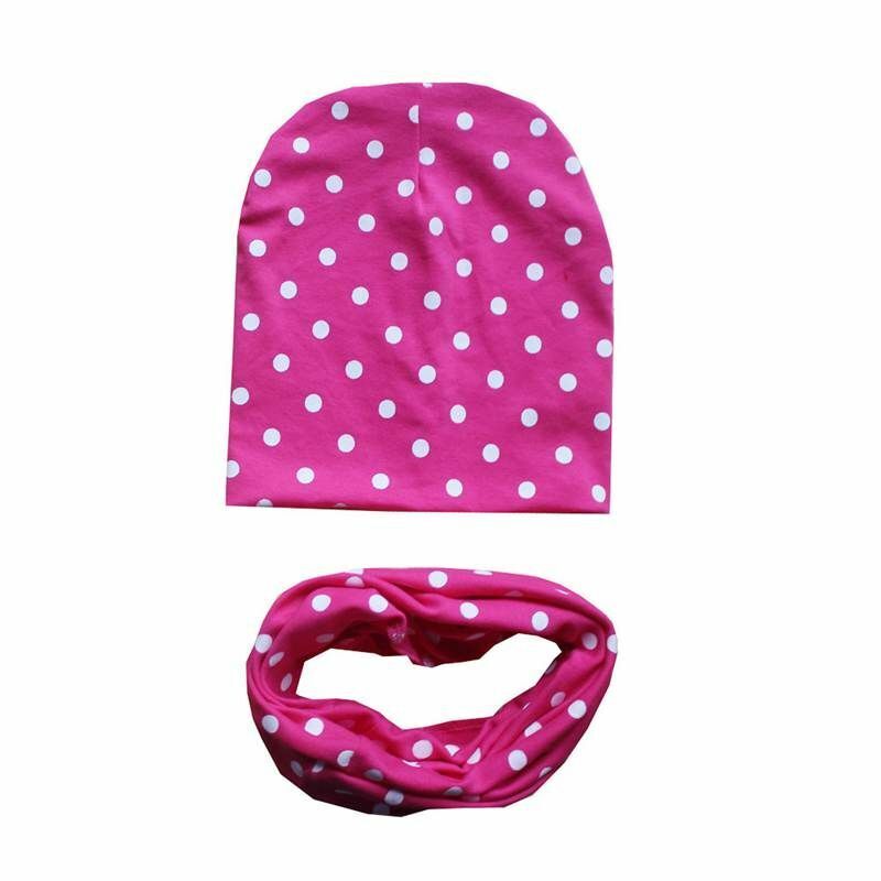 Baby Hats Winter Spring Scarf Sets Cotton Boy Girl Caps Kids Bonnet Beanie Cap
