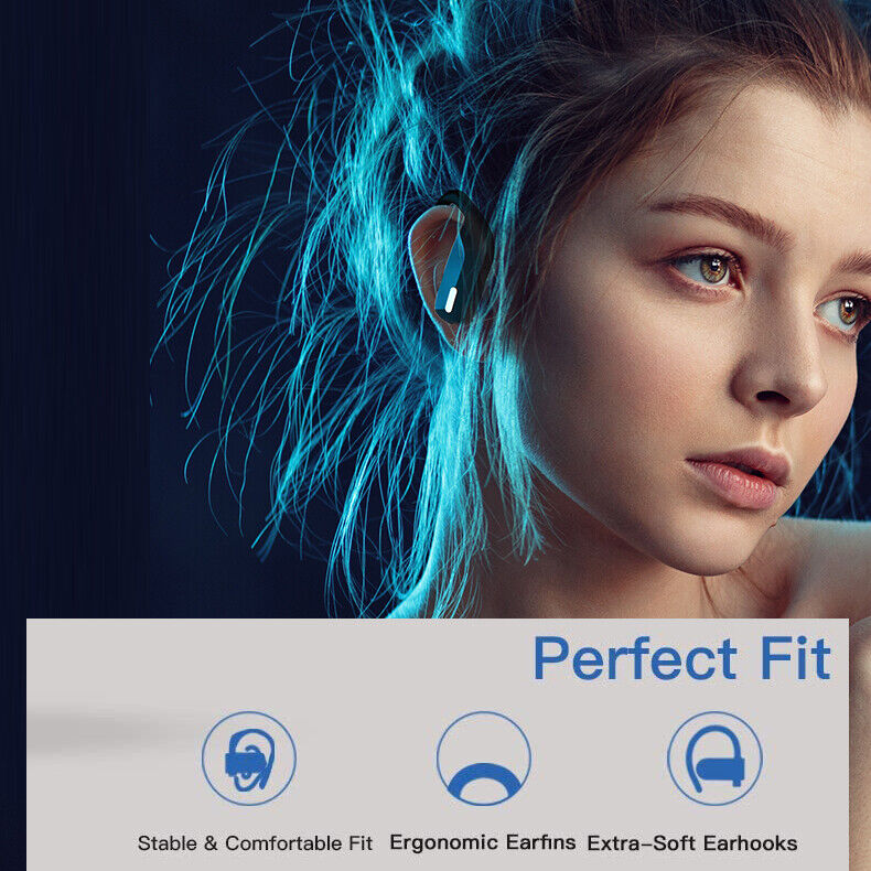 Bluetooth Headset 5.0 TWS Wireless Earphones Earbuds Headphones Stereo Ear Hook