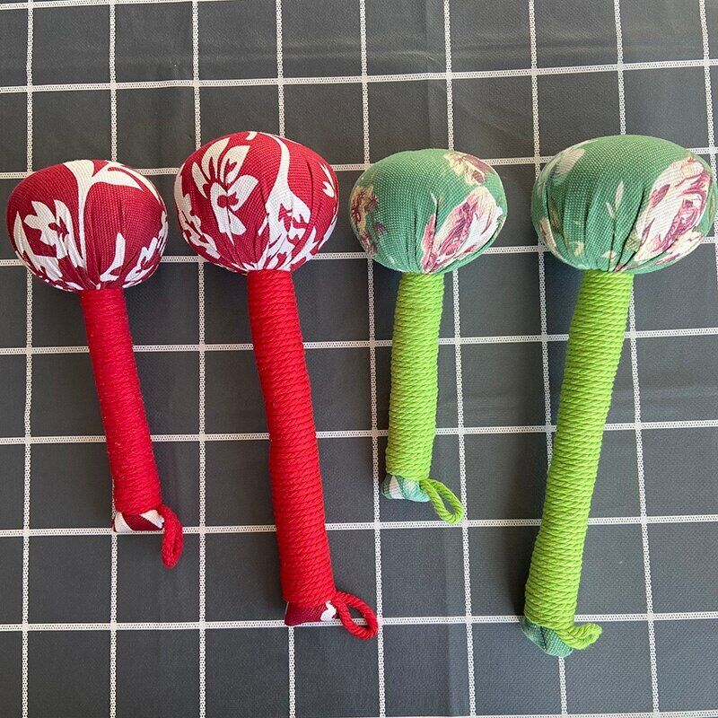 Wormwood Herb Filling Hand-made Massage Hammer Moxa Therapy Handcrafted Soft