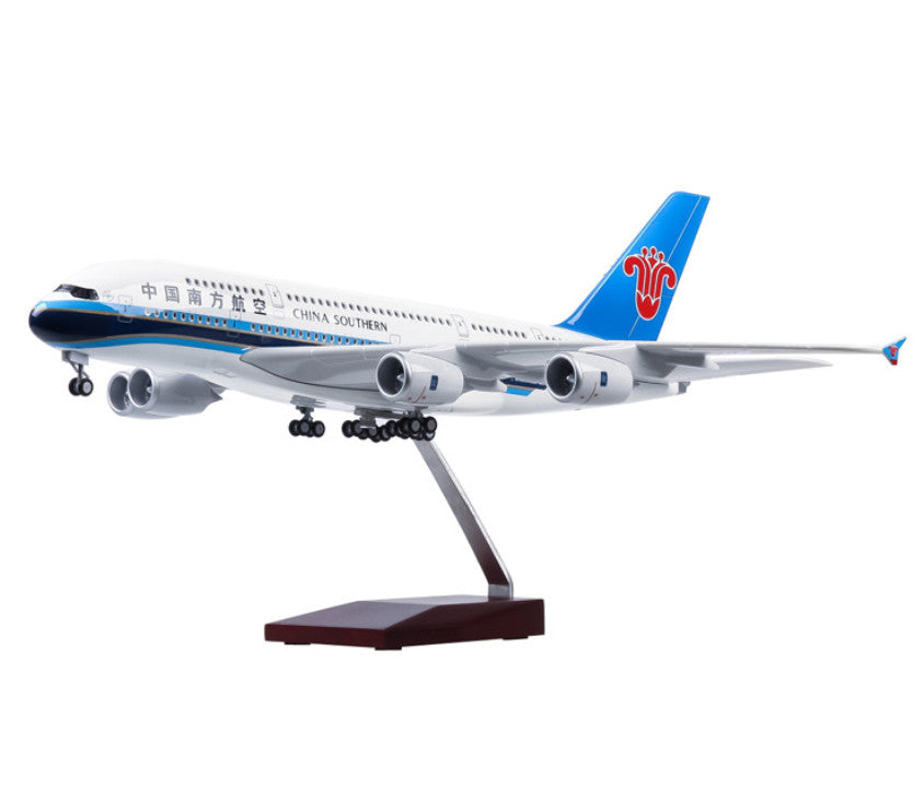 46CM 1:160 CHINA SOUTHERN AIRBUS A380 Airplane Landing Gear Resin Aircraft Model