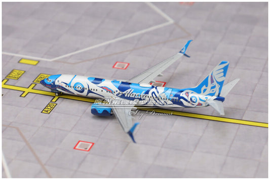 1:400 GeminiJets Alaska BOEING B737-800 Airplane Diecast Plane Aircraft Model