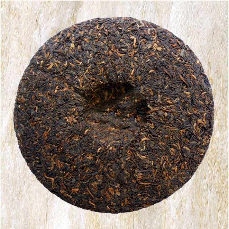 Small DRAGON PILLAR * 2018 Menghai TAETEA Dayi Tea Cake Pu-erh Ripe Puer 357g