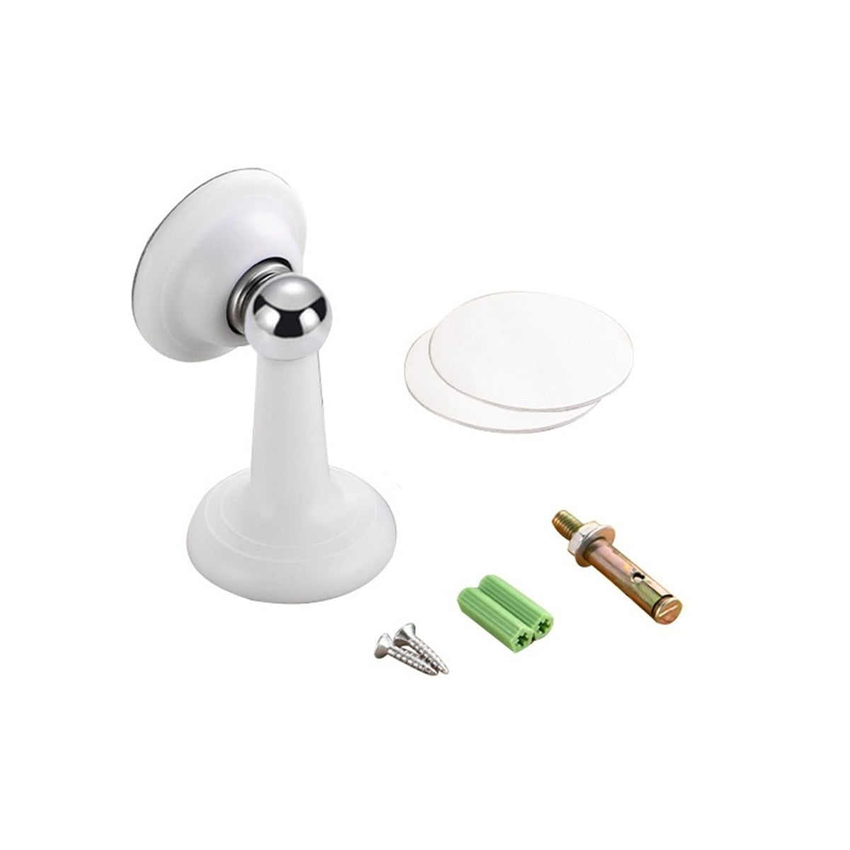 1Pc White Mute Door Suction Anti-collision Strong Magnetic Door Stopper Home ww