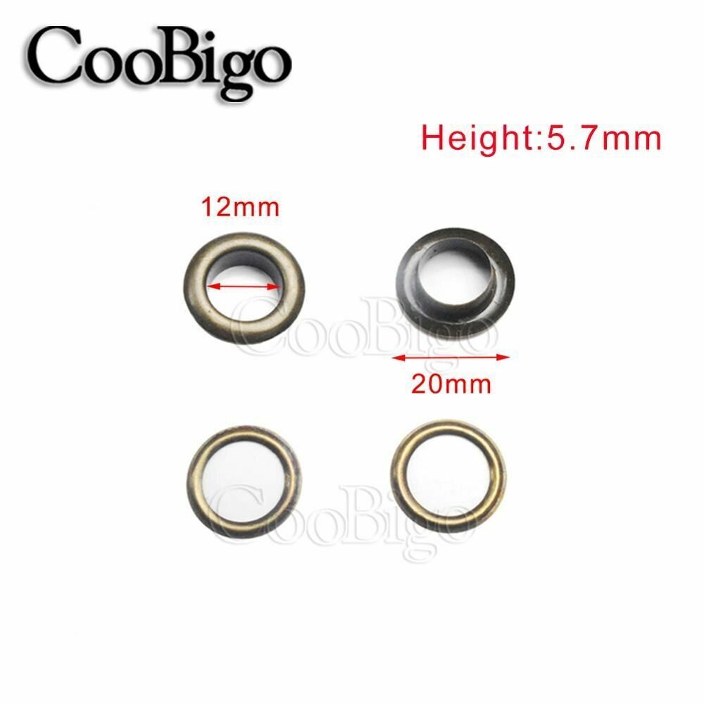 100Set Antique Brass Eyelets Grommets Camping Tent Awnings Canvas Canopy Outdoor