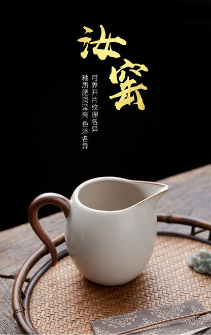 Ru Kiln Fair Cup Tea Cup Single Cup Ceramic Teaware Gaiwan
