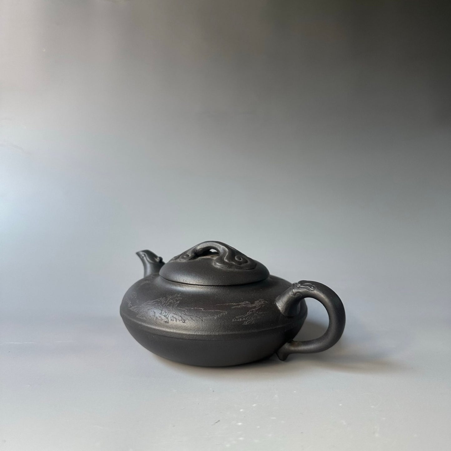 Chinese Yixing Zisha Clay Handmade Exquisite Lettering Landscape Teapots 30070