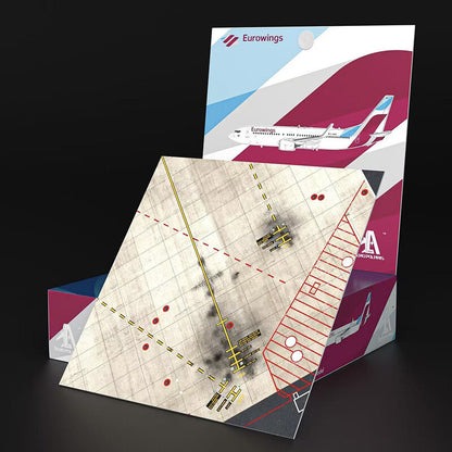 1:400 Aero Polaris Eurowings Boeing 737-800 Passenger Airplane Diecast Model