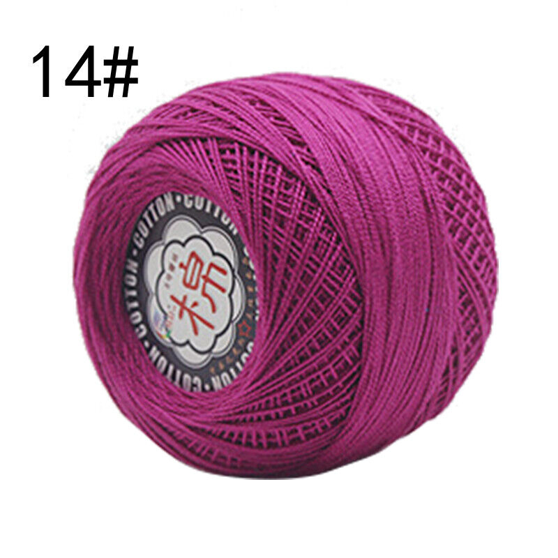 Hot Sale 50g Soft Cotton Thread Yarn Knitting Crochet Lace Embroidery Yarn