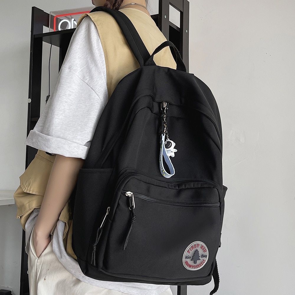 School Bag College Student Backpack Travel Laptop Green Purple Blue 30*13*44 CM
