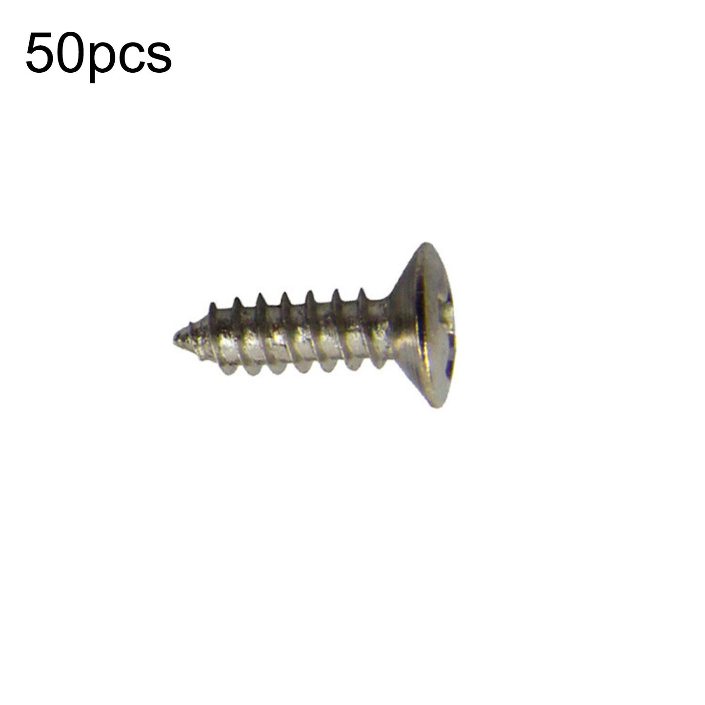 50Pcs/Set Silver Electric Guitar Bass Pickguard Screws For Fender Strat/Tele