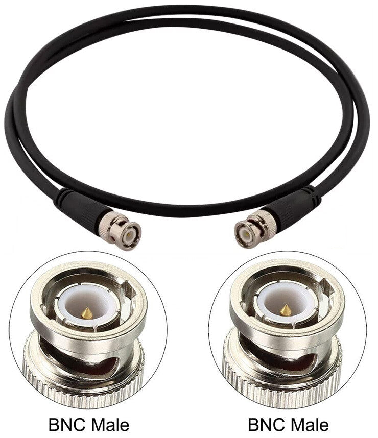 3 Foot BNC Male to BNC Male Cable, 50Ω Impedance