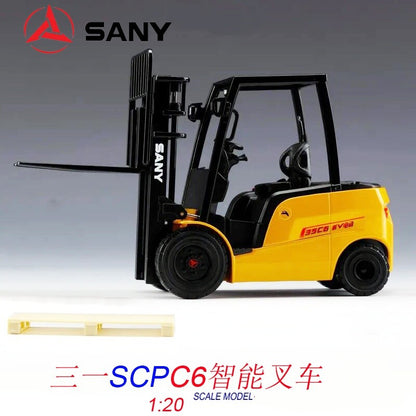 1:20 SANY SCPC6 Smart Forklift Truck Contruction Machine Equipment Diecast Model