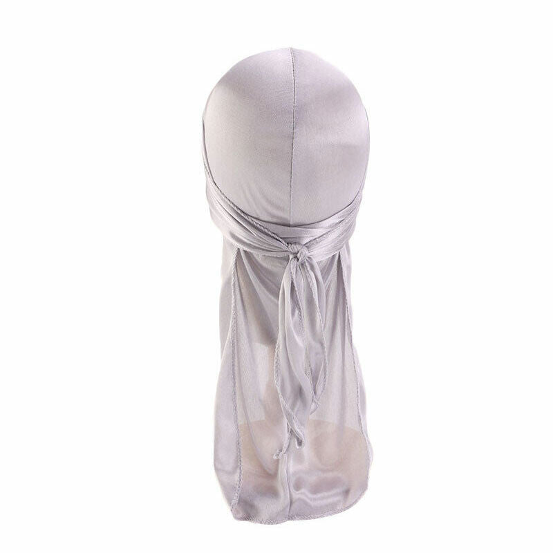 Silky Durag For Kids Boys Long Tailed Pirate Hat Hip-Hop Bandanas Doo Rag Turban
